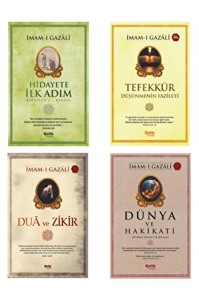 Gazali Seti Hidayete Ilk Adım-dua Ve Zikir-dünya Ve Hakikati-tefekkür Düşünmenin Fazileti 4lü Set