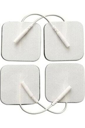 Elektrot 5*5 Cm Ems Tens Cihazı Pin Girişli Elektrod , 5 Paket = 20 AdetKablolu  Soketli