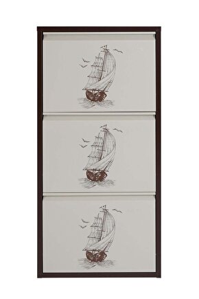 3’lü Metal Ayakkabılık (Kahve-Krem-Gemi) | Dar Alanlar İçin Akıllı Çözüm