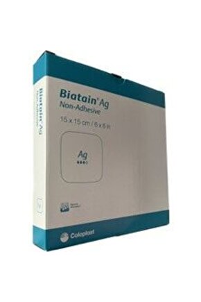 Coloplast Biatain Ag+ (Gümüş) Yapışkansız Köpük yaara Örtüsü 15x15cm 5adet