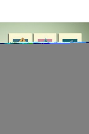 Matisse - Boho - Art Deco - Soyut - Doğa ( 3 lü Çerçevesiz ) Poster - Afiş - Tablo KR2C01250