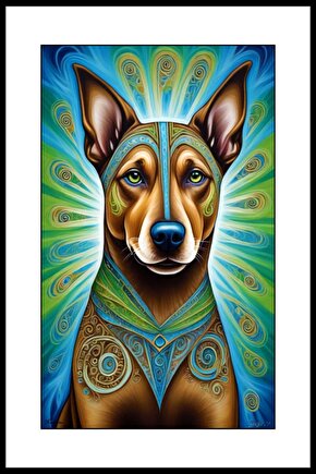 Gotik Köpek Digital Art ( ÇERÇEVESİZ - ÇERÇEVE YOKTUR ) ( ULTRA HD ) FOLYO AFİŞ - POSTER