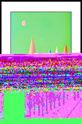 Renkli Kuleler Digital Art ( ÇERÇEVESİZ - ÇERÇEVE YOKTUR ) ( ULTRA HD ) FOLYO AFİŞ - POSTER