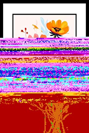 Renkli Çiçek Demeti Digital Art ( ÇERÇEVESİZ - ÇERÇEVE YOKTUR ) ( ULTRA HD ) FOLYO AFİŞ - POSTER