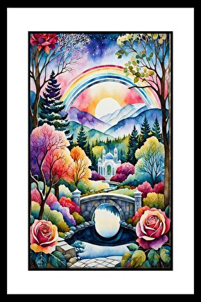 Rüya Tapınağı Digital Art ( ÇERÇEVESİZ - ÇERÇEVE YOKTUR ) ( ULTRA HD ) FOLYO AFİŞ - POSTER