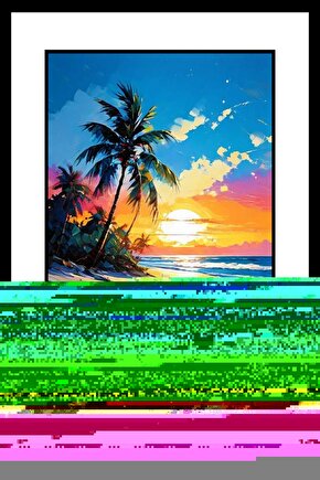 Çok renkli Kelebek Digital Art ( ÇERÇEVESİZ - ÇERÇEVE YOKTUR ) ( ULTRA HD ) FOLYO AFİŞ - POSTER