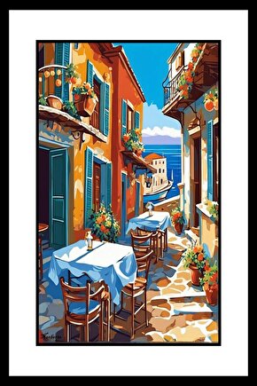 İtalya Manzara Digital Art ( ÇERÇEVESİZ - ÇERÇEVE YOKTUR ) ( ULTRA HD ) FOLYO AFİŞ - POSTER