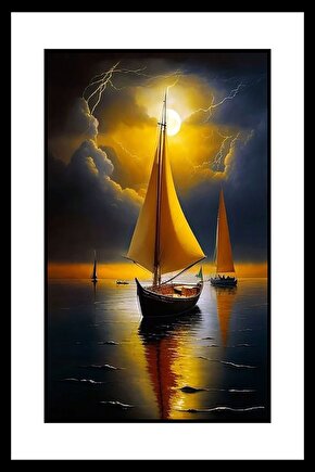 Tan Vakti ve Sandallar Digital Art ( ÇERÇEVESİZ - ÇERÇEVE YOKTUR ) ( ULTRA HD ) FOLYO AFİŞ - POSTER