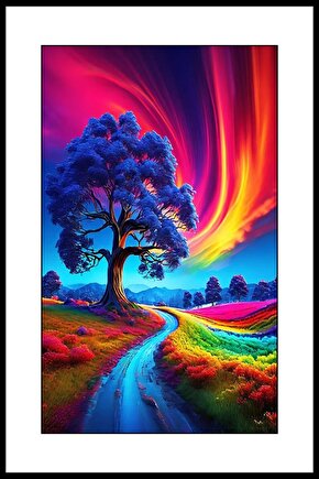 Gökte Fırtına Digital Art ( ÇERÇEVESİZ - ÇERÇEVE YOKTUR ) ( ULTRA HD ) FOLYO AFİŞ - POSTER