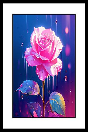 Hayalimdeki Gül Digital Art ( ÇERÇEVESİZ - ÇERÇEVE YOKTUR ) ( ULTRA HD ) FOLYO AFİŞ - POSTER