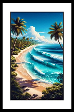 Benim Sahilim Digital Art ( ÇERÇEVESİZ - ÇERÇEVE YOKTUR ) ( ULTRA HD ) FOLYO AFİŞ - POSTER