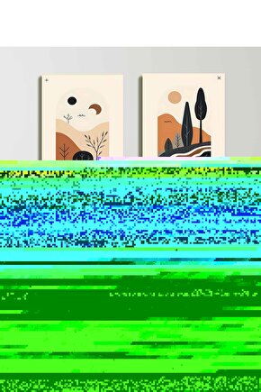 Matisse - Sanat - Soyut - Doğa - Ev - Yaşam ( 2 Li Çerçevesiz ) Poster - Afiş - Tablo NNHT263