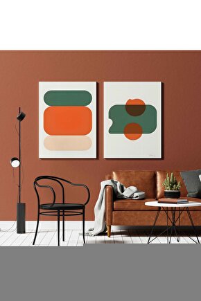 Matisse - Sanat - Soyut - Doğa - Ev - Yaşam ( 2 Li Çerçevesiz ) Poster - Afiş - Tablo NNHT573