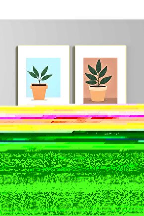 Matisse - Sanat - Soyut - Doğa - Ev - Yaşam ( 2 Li Çerçevesiz ) Poster - Afiş - Tablo NNHT275