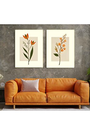 Matisse - Sanat - Soyut - Doğa - Ev - Yaşam ( 2 Li Çerçevesiz ) Poster - Afiş - Tablo NNHT832