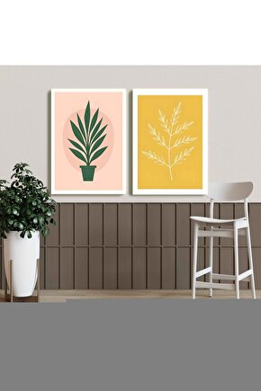 Matisse - Sanat - Soyut - Doğa - Ev - Yaşam ( 2 Li Çerçevesiz ) Poster - Afiş - Tablo NNHT721