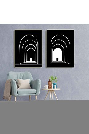 Matisse - Sanat - Soyut - Doğa - Ev - Yaşam ( 2 Li Çerçevesiz ) Poster - Afiş - Tablo NNHT154