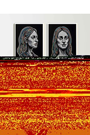 Matisse - Sanat - Soyut - Doğa - Ev - Yaşam ( 2 Li Çerçevesiz ) Poster - Afiş - Tablo NNHT580