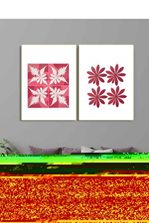 Matisse - Sanat - Soyut - Doğa - Ev - Yaşam ( 2 Li Çerçevesiz ) Poster - Afiş - Tablo NNHT685