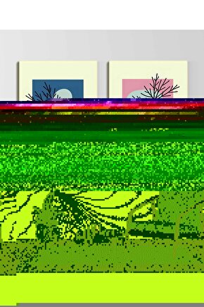 Matisse - Sanat - Soyut - Doğa - Ev - Yaşam ( 2 Li Çerçevesiz ) Poster - Afiş - Tablo NNHT638