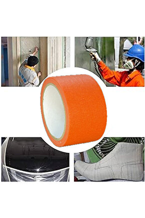 Renkli Maskeleme Kağıt Bant Boya Bandı 50mmx20mt Turuncu