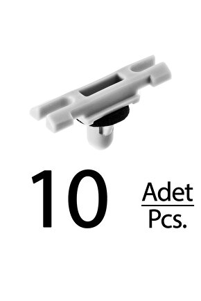 BMW 3 F30 E90 E91 için Nikelaj Cam Klips - 10 Adet