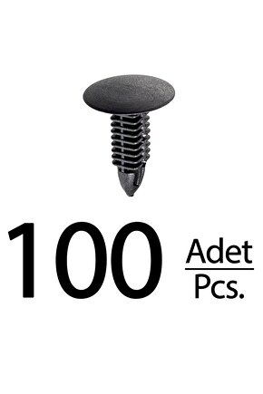 Honda Insight Odyssey Accord Prelude SUZUKI NISSAN için Döşeme Klips - 100 Adet