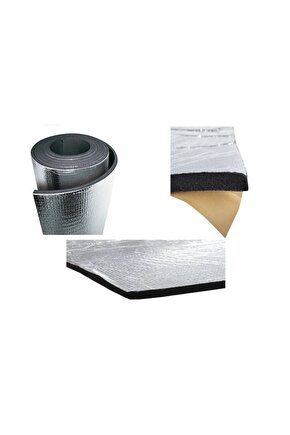 6-mm 100x100cm Alüminyum Folyolu Kendinden Yapışkanlı Oto Ses Ve Isı Yalıtım Malzemesi 6-mm 100x100