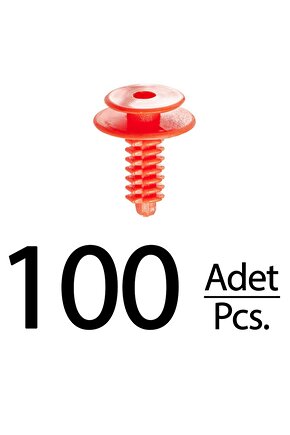 Fiat Iveco Lancia için Kapı Döşeme Sabitleme Klips - 100 Adet