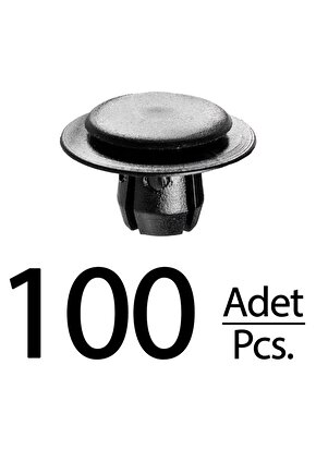 Mercedes Mercedes W140 R129 W124 W123 W116 Peugeot için Döşeme Paneli Klipsi - 100 Adet