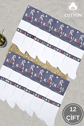 Kral 12li Yazlık Penye Erkek Orta Uzun Çorap Parfümlü