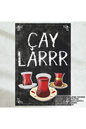 çaycı ismail çaylar komik esprili çay sözler ev mutfak kafe dekorasyon tablo retro ahşap poster