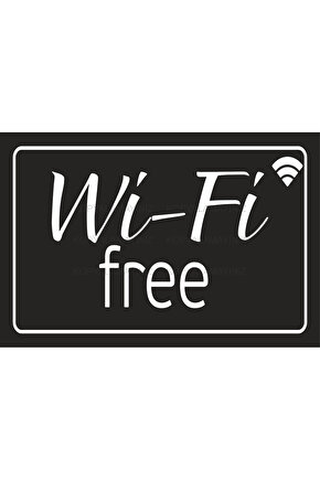 wi-fi free ücretsiz internet pano tabela dekorasyon tablo retro ahşap poster