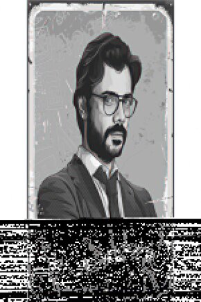 La Casa De Papel Profesör Mini Retro Ahşap Poster