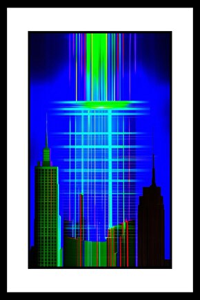 Gökdelenler Digital Art ( ÇERÇEVESİZ - ÇERÇEVE YOKTUR ) ( ULTRA HD ) FOLYO AFİŞ - POSTER