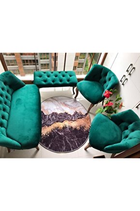 Nev Elizzan Garden Zümrüt Yeşili Koltuk Takımı 001