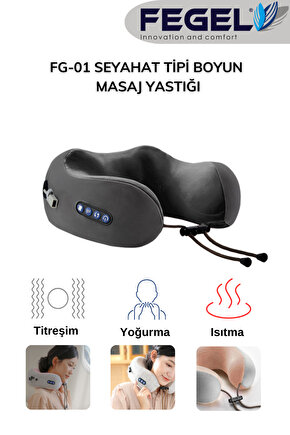 FG-01 Seyahat Tipi Masajlı Boyun Yastığı