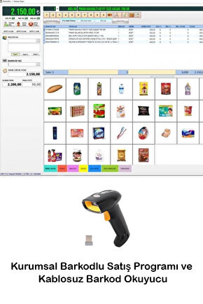 Kurumsal Barkodlu Satış Programı & Market Programı & Kablosuz Barkod Okuyucu