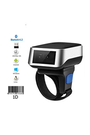 Bluetooth Yüzük Barkod Okuyucu 1D