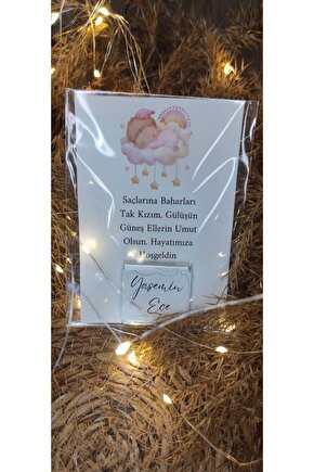 BİRGÜLCE 16 Adet Madlen Çikolatalı Doğum Günü Hediyelik Kartları- Kişiye Özel Baskı