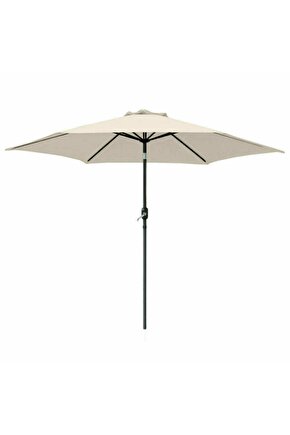 2.6 Metre Bahçe Şemsiyesi Su Geçirmez Uv Korumalı Gölgelik Teras Açık Alan Şemsiyesi Profesyonel