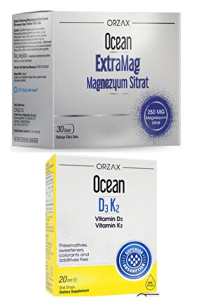 Extramag 30 Saşe + D3k2 Damla 20ml