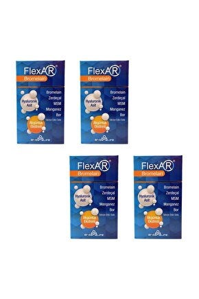FlexAR Bromelain 30 Tablet 4lü Paket