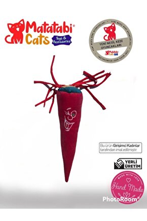 Mooni Sesli Havuç Peluş Kedi Oyuncağı Matatabi Içerikli (KEDİ NANESİOTU İÇERMEZ)