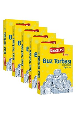 Buz Torbası 196 Küp - 5 Paket