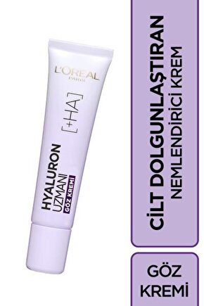LOréal Paris Hyaluron Uzmanı Cilt Dolgunlaştıran Nemlendirici Krem Göz