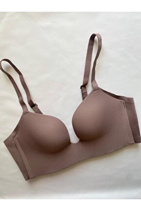 Lazer Kesim Dolgulu Telsiz Sütyen (XL-2XL bedene uygun)