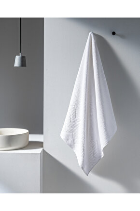 Sabine %100 Pamuk Banyo Havlusu - Beyaz