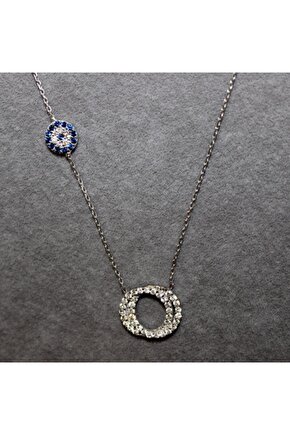 Küçük Taşlı Halka Kolye