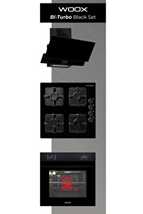 ANKASTRE 3LÜ SET SİYAH